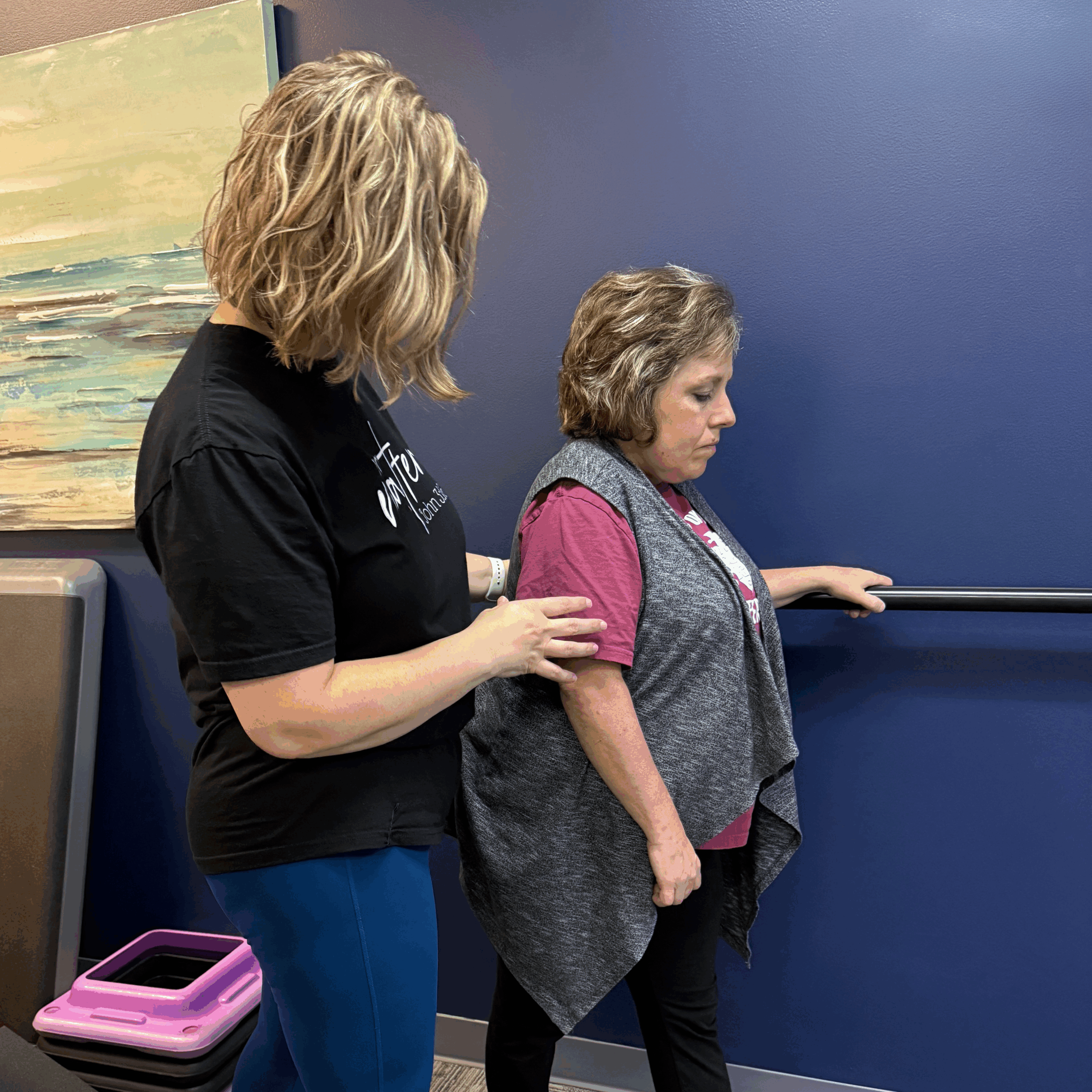 ProCare Therapist working on balance and vestibular rehabilitation